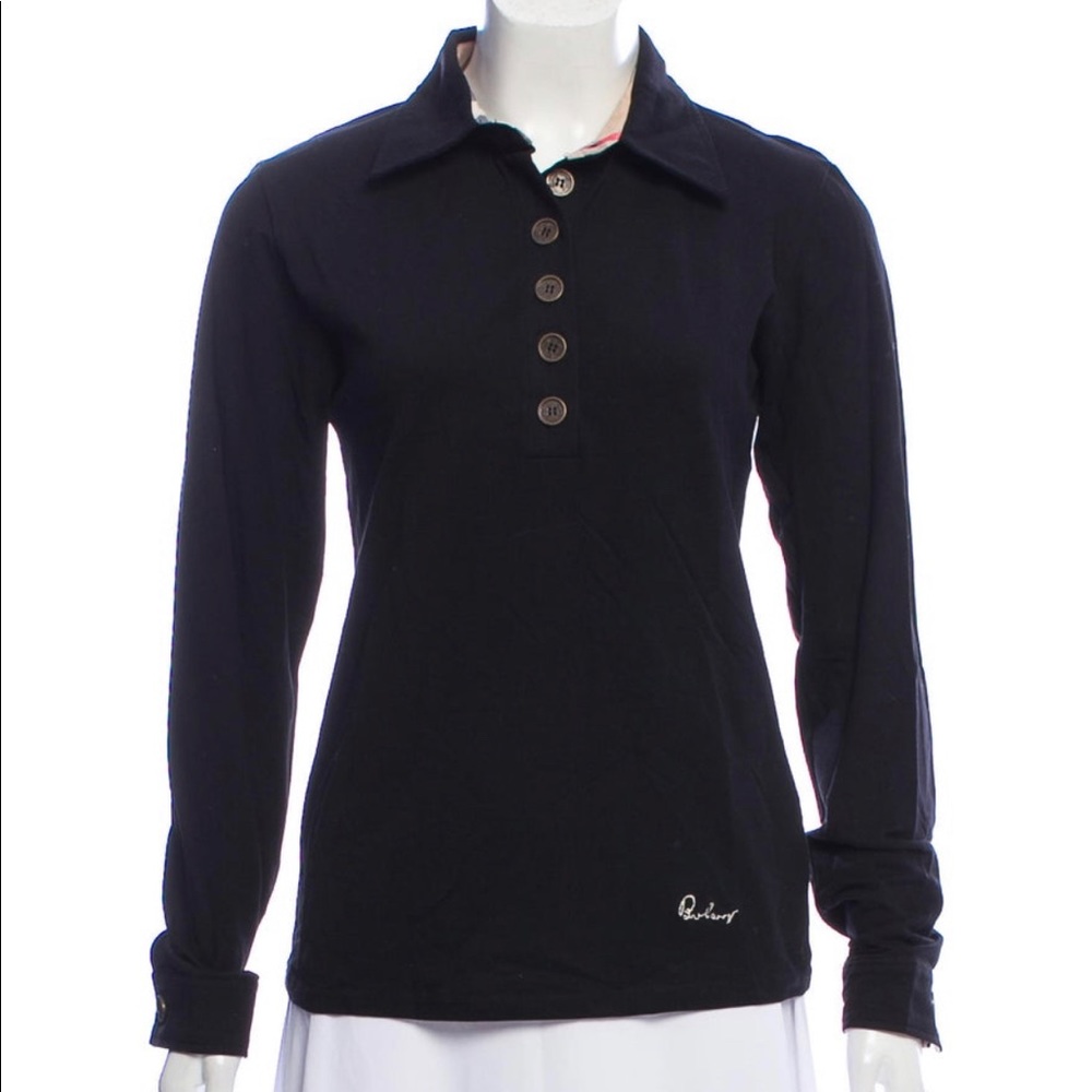 Burberry Long-Sleeve Polo
